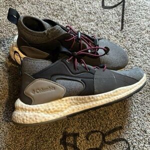 Columbia Gray and Black Sneakers